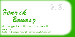 henrik banasz business card